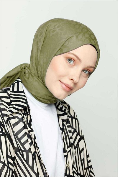 VALORSCARF Valor bloom μοτίβο μεταξωτό ζακάρ σάλι ζούγκλας