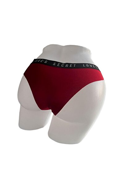 Jabi Kadın Kırmızı Lazer Kesim Külot