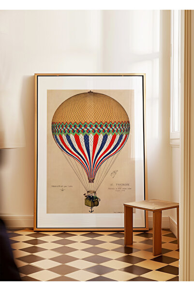 ARTHOUSECOLLECTIVE Vintage Balloon Poster - Tablo Ölçülerinde Çerçevesiz Poster