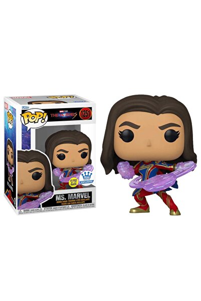 Funko Pop The Marvels Ms. Marvel Glows In The Dark Special Edition No:1251 Bobble Head