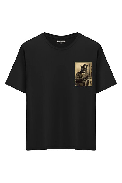 Mounte Bianca Unisex Signor Black - Oversize kroj T-shirt