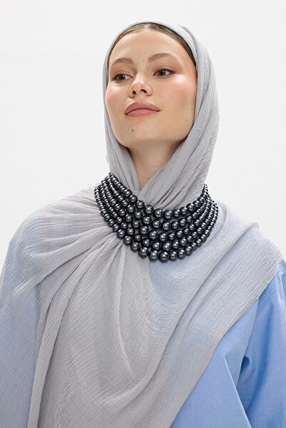 FENZA SCARF Freya Muslin Wrapped Tasseled Cotton Shawl
