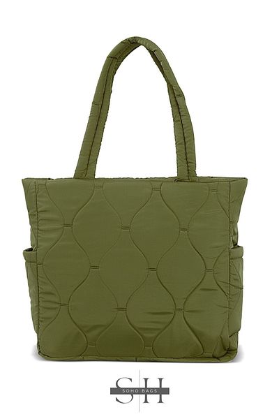 MUBO Waterproof Large Volume Pouf Shopper - Shoulder and Arm Bag for School and Sports