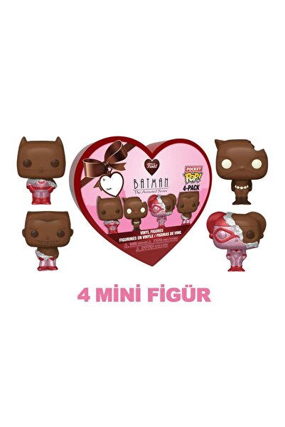 Funko Pocket POP! Sevgililer Günü Özel Paketi DC Comics Valentines Chocolate 4 Pack
