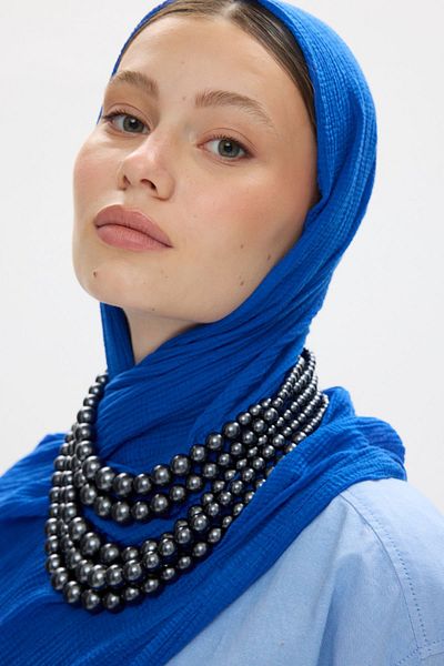 FENZA SCARF Βαμβακερό σάλι Freya Muslin Twisted Tassel