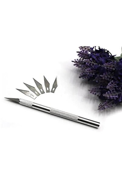 AYMAGNET Bianyo, Kretuar Knife, 5 Spare Blades Gift, Kretuar Set, Metal Handle, Cutting Knife