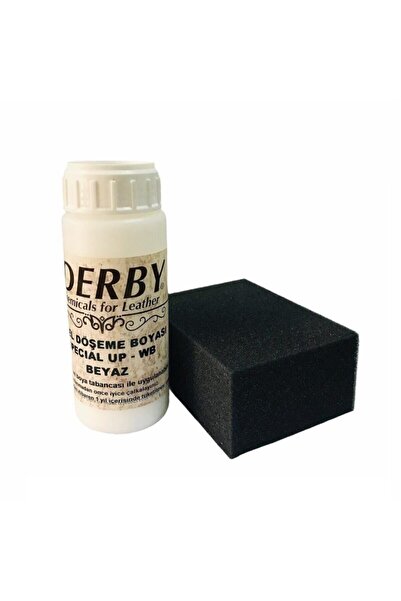 Derby Special Up-wb Deri Döşeme Boyası (deri Boyası) + Siyah Sünger .beyaz