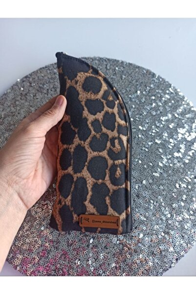 Leopar Desen Güneş -gözlük Kılıfı