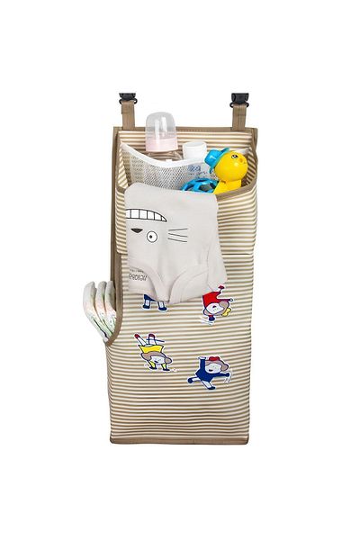Maya Home Crib Organizer & Baby Room Organizer 50cm X 20cm X 13cm - Brown