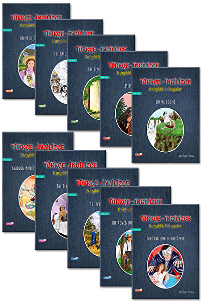 Özer Kiraz Yayınları Türkçe - Ingilizce Karşılıklı Hikaye Seti