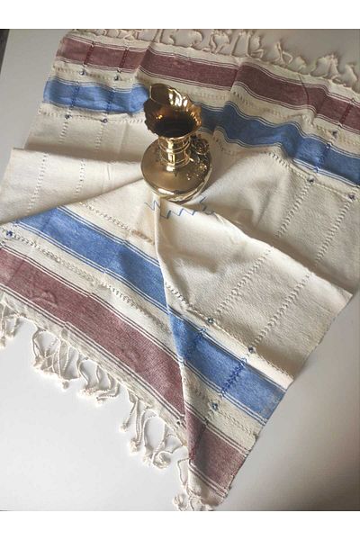denizli hatırası 100% Handcrafted Authentic Hand Counter - 100X100 cm Tablecloth