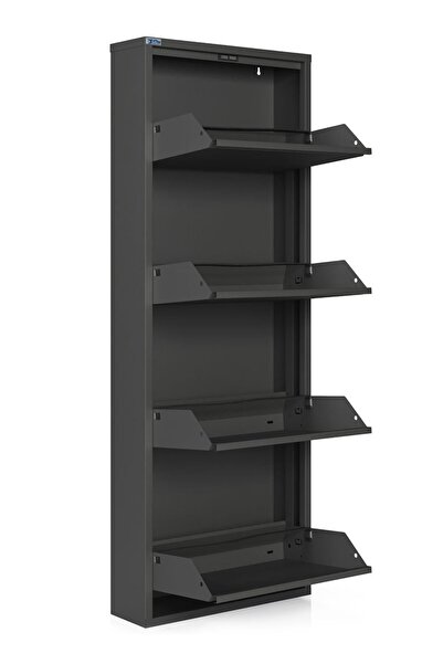 Ceha 4'lü Metal Ayakkabılık - Füme