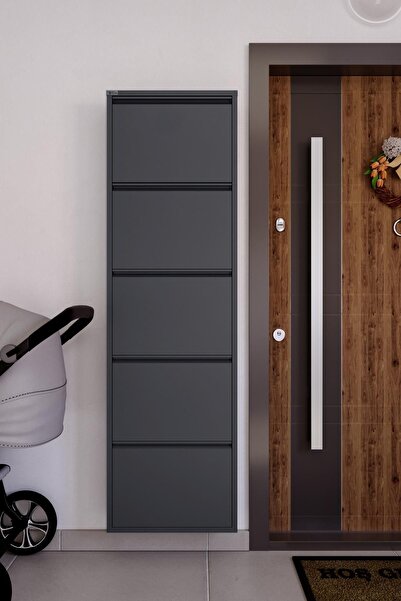 Ceha 5'li Metal Ayakkabılık - Antrasit