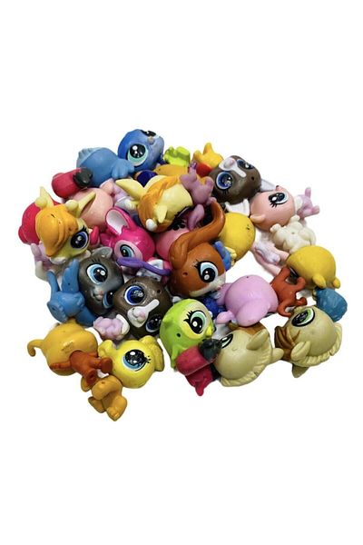 Minişler Pet Shop Littlest Pets Shop Lps Minişler 10 Pieces of Multiple Toy Minişler