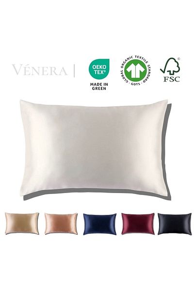 VeneraSilk Vénera 100% Organic Pure Silk Pillowcase - Silk Pillowcase