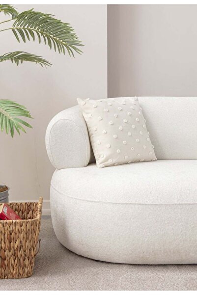 dekomall home & living Perna Tesuta In Punct - Crem 35x50 cm