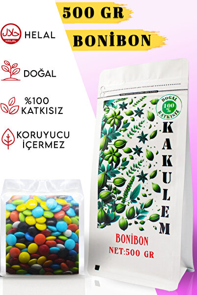 Kakulem SERTİFİKALI Renkli Şekerler Bonibon Draje 500 GR