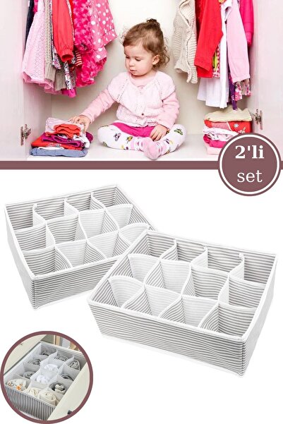 Evren 2 komada organizatora za čarape za veš u dečjoj sobi sa 12 odjeljaka, o...