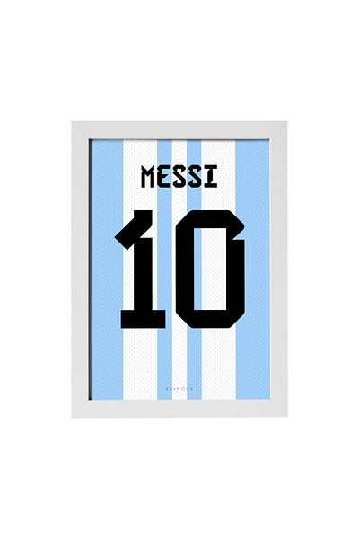 KAYNOCK Lionel Messi, Argentina Jersey, Jersey Painting, Fotbal Poster Painting Digital Design Painting