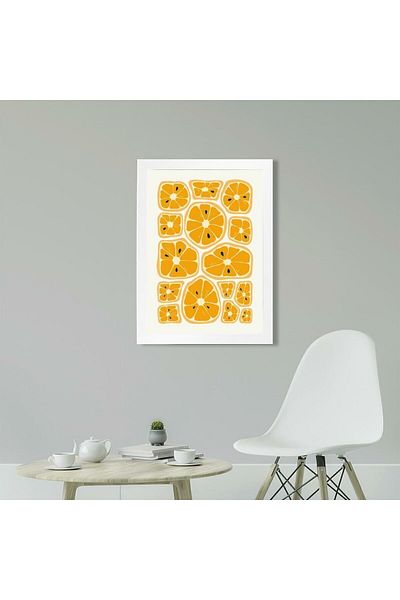 KAYNOCK Portocaliu, Fructe, Minimalist, Decorare pentru casa, Decorare pentru cafenea de bucatarie Poster Tablo