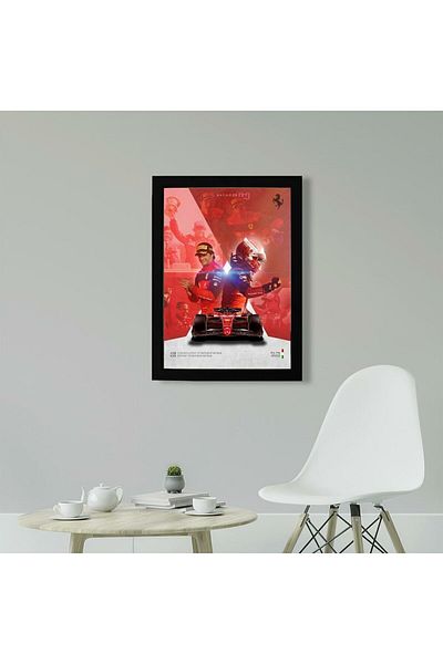 KAYNOCK Scuderia Ferrari, Charles Leclerc, Carlos Sainz, Formula 1, F1 Poster Table