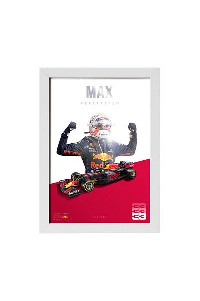 KAYNOCK Max Verstappen 33 Red Bull Poster Painting, Formula 1, F1, Poster Painting Design digital