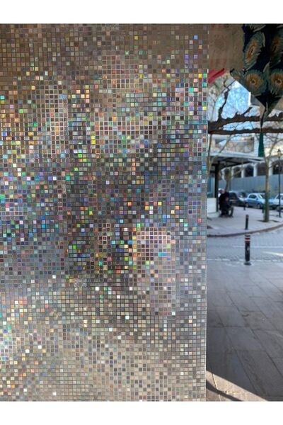 ANTİSAL Meiwa Renk Değiştiren Statik Cam Folyo Filmi Banyo Ev Ofis Duşakabin ...