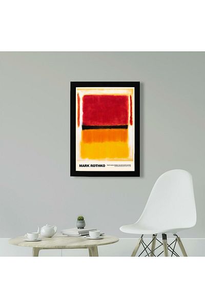 KAYNOCK Mark Rothko Violet, Negru, Portocaliu, Modern, Artă Contemporană, Poster Painting Design Digital