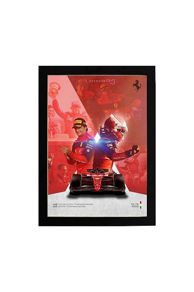 KAYNOCK Скудерия Ферари, Шарл Льоклер, Карлос Сайнц, Формула 1, плакат от F1