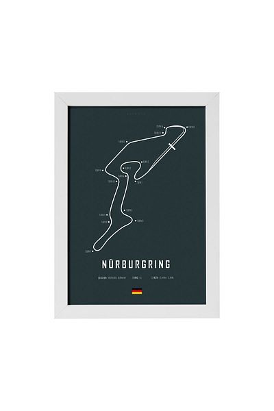 KAYNOCK Ζωγραφική αφίσας Nürburgring Grand Prix, Γερμανία Formula 1, Ζωγραφική ψηφιακής σχεδίασης