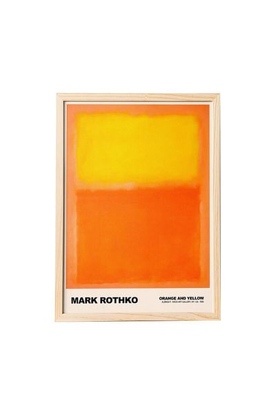 KAYNOCK Марк Ротко Оранжево и жълто, Модерно, Съвременно изкуство, Плакатна живопис, Дигитален дизайн