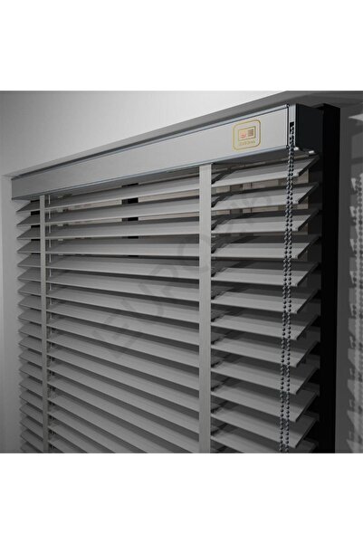 JaluziByEuro216 Redüktörlü / Zincirli Ahşap Jaluzi Perde 50 Mm %100 Ahşap Kur...