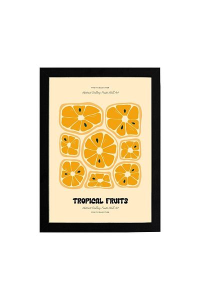 KAYNOCK Orange, Fruit, Minimal, Home Decoration, Kitchen Cafe Decoration Poster Painting