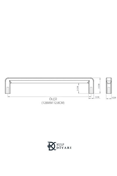 Erkul 526-mat Altın Kulp (128 MM-12.8 CM) Lüks Country Mutfak Mobilya Dolap Çekmece Kulbu (ZAMAK)