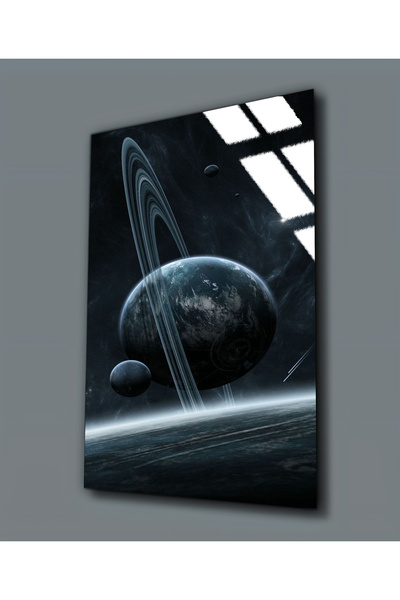 Harikabirev HARİKABİREV | STICLA INERABLE (TEMPERATA) TABLOA SATURN 02 | TMTEKLİ