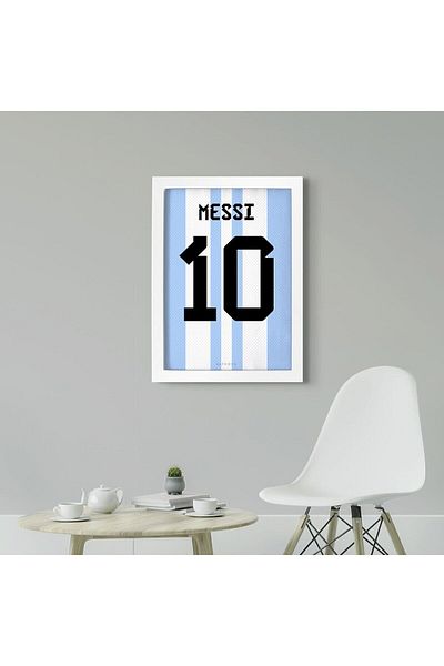 KAYNOCK Lionel Messi, Argentina Jersey, Jersey Painting, Fotbal Poster Painting Digital Design Painting