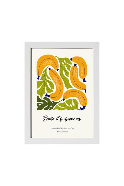 KAYNOCK Banana, Fructe, Minimalist, Decor pentru casa, Decor pentru cafenea de bucatarie Poster Tablo