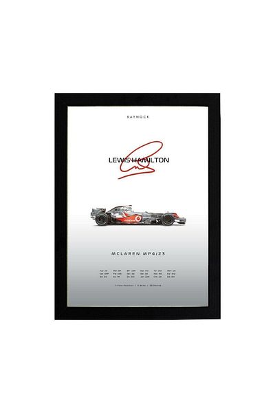 KAYNOCK Lewis Hamilton Mclaren, Formula 1, F1 Poster Painting