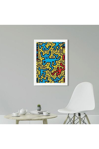 KAYNOCK Επιτραπέζια αφίσα Keith Haring Style Minimal D23