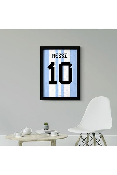 KAYNOCK Lionel Messi, Argentina Jersey, Jersey Painting, Fotbal Poster Painting Digital Design Painting