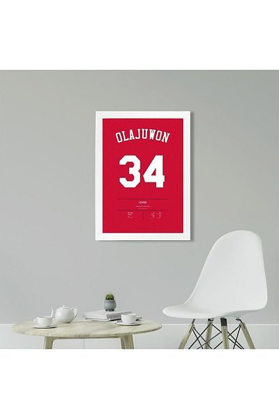 KAYNOCK Hakeem Olajuwon, Houston Rockets, baschet, pictură poster Nba