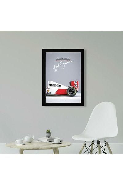 KAYNOCK Ayrton Senna Mclaren, Formula 1, F1 Poster Painting