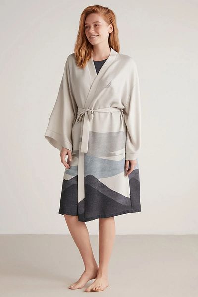 Nautica Nautica Soft Textured Women's Evening Dress and Dressing Set