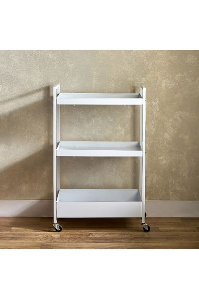 Home Box 3-Tier Storage Cart with Wheels