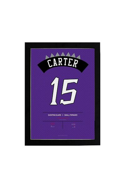 KAYNOCK Tricou Vince Carter, Toronto Raptors, Nba, Baschet, Pictură Poster
