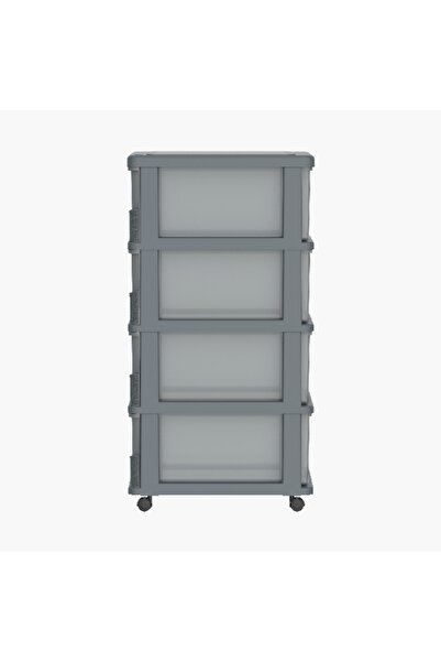 Cosmoplast 4-Tier Heavy Duty Storage Cabinet - 50x40x92 cm