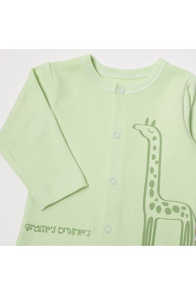 Bebetto 2-Piece Organic Interlock Pajamas Set with Booties - F1344