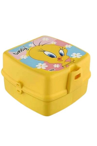 blackleg Tweety Children's Lunch Box Lunch Box 2 Compartments Self-Spoon 1 Pcs