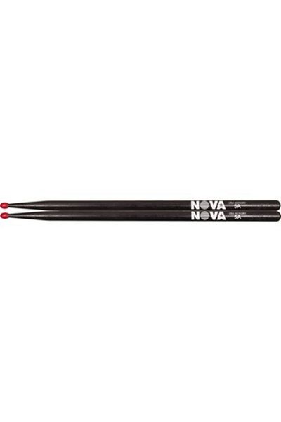 Nova N5anb Drum Stick Black 5a with Nylon Tip