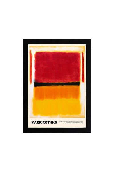 KAYNOCK Mark Rothko Violet, Negru, Portocaliu, Modern, Artă Contemporană, Poster Painting Design Digital